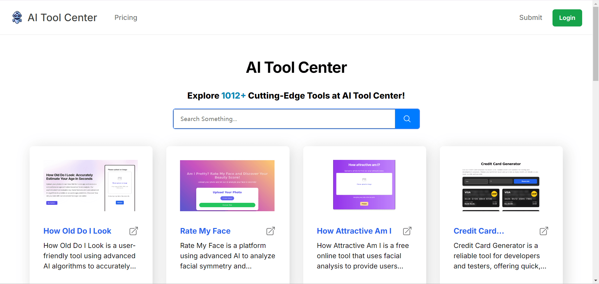 AI Tool Center scrrenshot