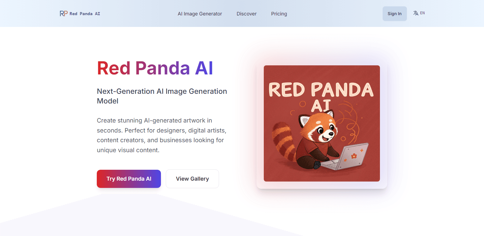 Red Panda AI scrrenshot