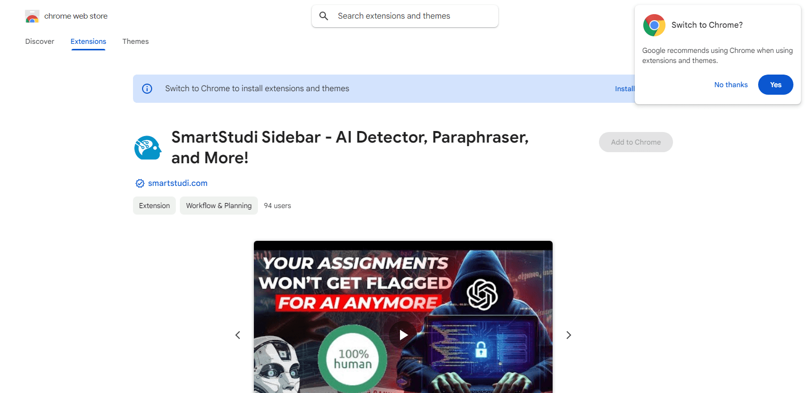 SmartStudi Sidebar scrrenshot