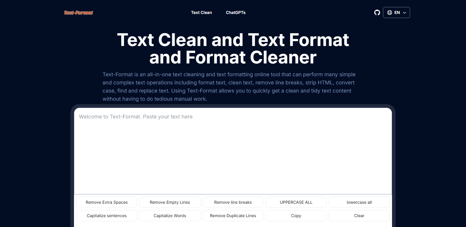 text-format scrrenshot